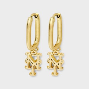 Bijoux Sport by Luv Aj MLB Gold Logo Huggie Earrings - 1 of 3