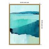 Amanti Art Cyan Reflections II by Annie Warren Framed Canvas Wall Art - 4 of 4