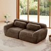 GDFStudio Juna 80.3" Modern Plush Upholstered 2-Seater Sectional Sofa with 2 Back Cushions - 2 of 4