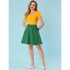 INSPIRE CHIC Women's High Waist Bowknot Decor Mini A-Line Skirt - 3 of 4