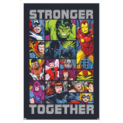 Trends International Marvel Avengers: Beyond Earth's Mightiest - Stronger Together Framed Wall Poster Prints