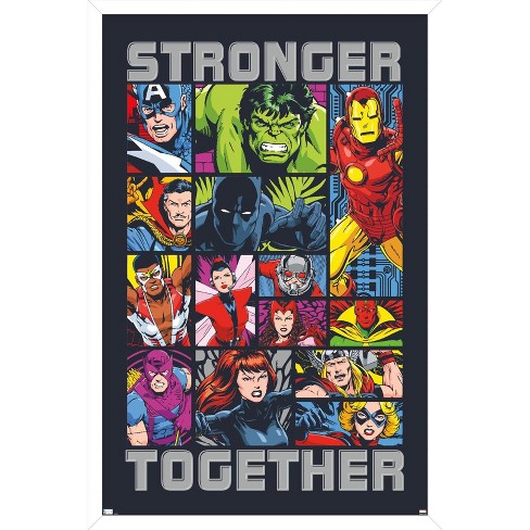 Marvel Comics Retro Wall Poster, Marvel Comics Print, Avengers Superhero  print in large format, Marvel Wall Art