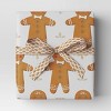 30” 50 sq ft Christmas Roll Wrap Gingerbread - Wondershop™ - 2 of 3