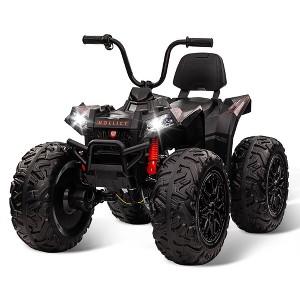 Kids ATV,  24V Ride on Car 4WD Quad Electric Vehicle, 4x80W Powerful Engine - 1 of 4