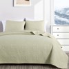 FIONECA Oversized 3 Piece Quilted Bedspread Set Includes Bedspread Matching Shams For Versatile Bedroom Styling - 4 of 4