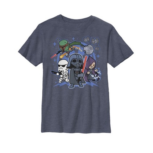 Boy's Star Wars Empire Cartoon Characters T-shirt : Target