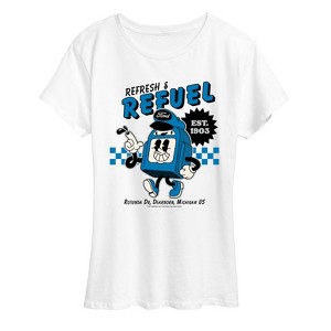 Women's - Ford - Ford Refresh Refuel Short Sleeve Graphic T-Shirt - 1 of 4