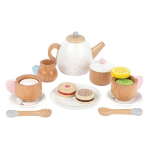 Small Foot Wooden Complete Tea Party Playset - 1 of 4