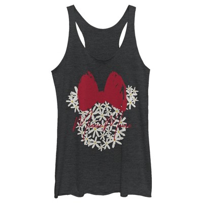 Women's Minnie Mouse Best Day Ever Logo Racerback Tank Top : Target