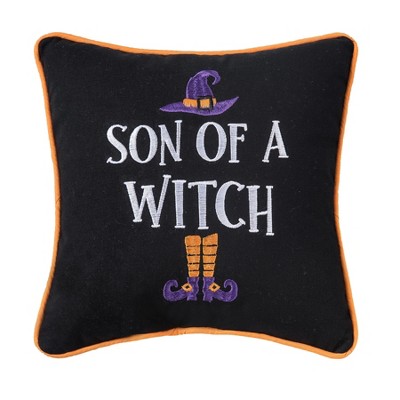 C&F Home 10" x 10" Son Of A Witch Halloween Small Petite Throw Pillow