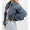 Women's KARINA DENIM BOMBER JACKET - Sofie the Label - 3 of 4