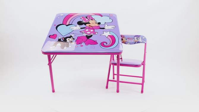Disney Minnie Mouse Junior Table and Chair Furniture Set for Kids for Activity Drawing and Eating, 2 of 16, play video