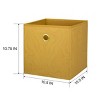 4 Pack Collapsible Fabric Cube Storage Bins (10.5" x 10.5") - 2 of 4