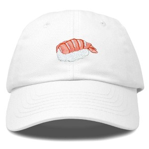 Dalix Shrimp Nigiri Embroidered Sushi Cotton Dad Hat Baseball Cap Adjustable Womens - 1 of 4