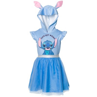 Disney Lilo & Stitch Big Girls French Terry Skater Dress Pink 14-16 : Target