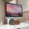 Twelve South HiRise Pro Adjustable Stand for Apple iMac with Built-In Gear Garage | Reduce Desk Clutter, Gunmetal - 3 of 4