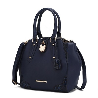 MKF Collection Lorena Snake embossed Vegan Leather Women’s Satchel Bag by Mia K