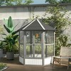 Resenkos Rabbit Hutch, Duck Cage Hutch,Rabbit Coop,6-tier Platform Rolling Small Animal Rabbit Cage with a Large Living Space, Black Black and White - 2 of 4