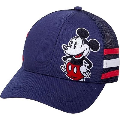 Mickey Mouse Men’s Snap-back Baseball Cap, Dad Hat (navy Black) : Target