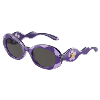 Dolce & Gabbana DX 6005 333587 Childrens Oval Sunglasses Purple 49mm
