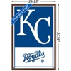 Trends International MLB Kansas City Royals - Logo 22 Framed Wall Poster Prints - 3 of 4
