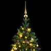 vidaXL Artificial Hinged Christmas Tree Green PVC 59.1 in Foldable - 2 of 4