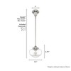 Hunter Fans 7.5" Saddle Creek Mini Pendant Ceiling Light Brushed Nickel Finish - 3 of 4