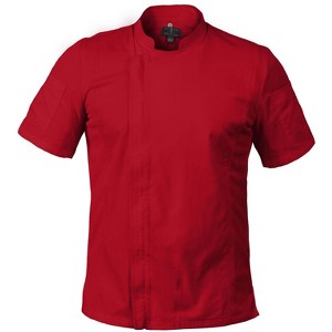 Chef Code Zip Front Cool Breeze Side Vent Chef Coat, Short Sleeves - 1 of 4