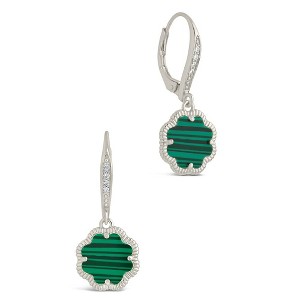 SHINE by Sterling Forever Rose Petal Short Drop Earrings - 1 of 3