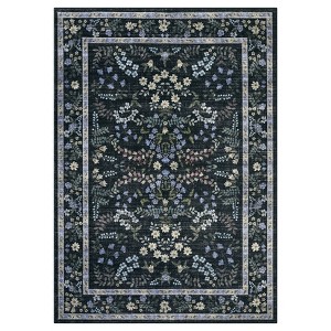 Modern Farmhouse Floral Print Area Rug for Living Room Bedroom, Modern Washable Non Slip Large Dining Room Carpet for Nursery Office Guest Room - 1 of 4