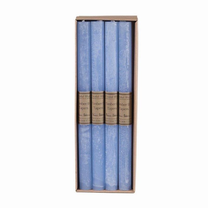 Northlight 12" Pale Blue Traditional Cylindrical Taper Candle Box, 1 of 2