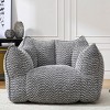 Bean Bag Chair Modern with Armrests and Handle for Living Room Relaxing 47.2" Wide-3irtyhousy - 2 of 4