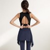 Anna-Kaci Active Women's Crisscross Back Sports Bra with Cutout Detail and Adjustable Hook Closure - 3 of 4