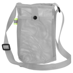 Unique Bargains Nylon Adjustable Shoulder Strap Mesh Water Bottle Holder - 1 of 4