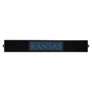 NCAA Kansas Jayhawks 3.25"x24" Drink Mat - 1 of 3