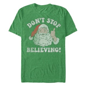 Men's Lost Gods Santa Don't Stop Believing T-Shirt - 1 of 3