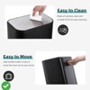 Stainless Steel Trash Can with Thin Lid with Step Pedal & Removable Liner Stainless Steel Large Garbage Can - 4 of 4