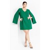 Women's Plus Size Amaya Dress - green | CITY CHIC - 2 of 4