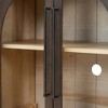 Okak Retro Minimalist Curved Kitchen Sideboard with Gold Handles and Adjustable Dividers for Living Room - 3 of 4