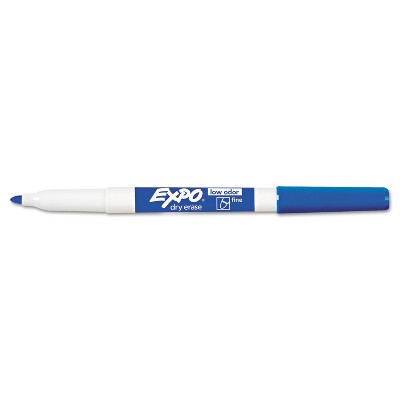 Expo Dry Erase Markers Fine Tip Blue 12/pack (86003) : Target