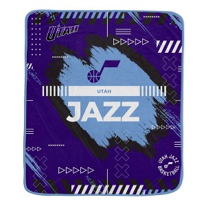 NBA Utah Jazz 50"x60" Game Tech Ultra Soft Blanket - 1 of 2