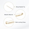 Unique Bargains Durable Multipurpose Iron Badge Brooch Pin Backs Safety Clasp 120 Pcs - 2 of 4