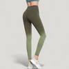 Anna-Kaci Active Women's High Waist Ombre Gradient Seamless Leggings with Wide Waistband - 3 of 4