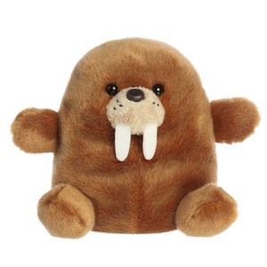 Aurora Mini Waldo Walrus Palm Pals Adorable Stuffed Animal Brown 5" - 1 of 4