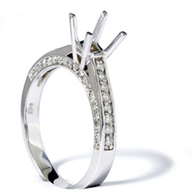 Pompeii3 14K 5/8ct Diamond Engagement Semi Mount Setting Ring