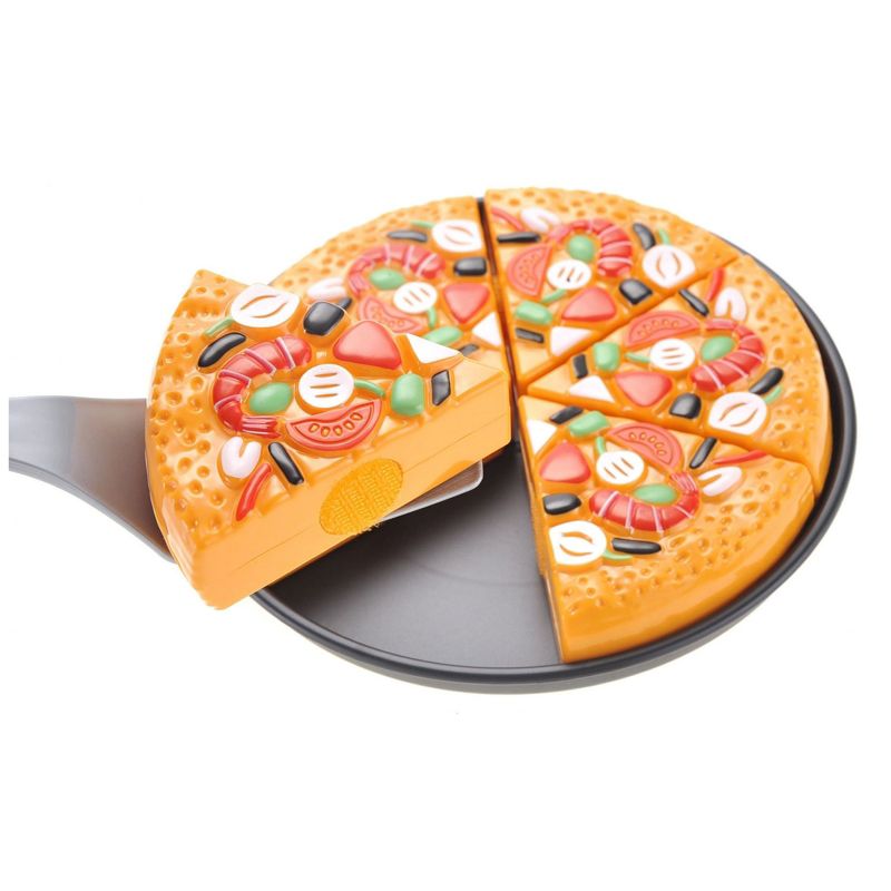 Insten 8 Piece Play Pizza Toys For Kids, Includes Watermelon, Icecream And Utensils, 5 of 9