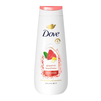 Dove Beauty Body Wash - Grapefruit & Lemon Balm - Limited Edition 24HR Lotion-Soft Skin - 20 fl oz