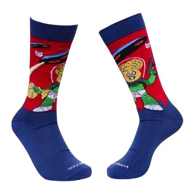 Alien Invasion Socks from the Sock Panda (Men's Sizes, Adult Large)