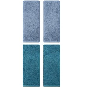 REGALWOVEN Solid Cotton Soft Absorbent Bath Hand Towels 4 Pack - 1 of 4