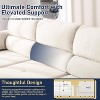DYHOME Modular Sofa Sectional Couch for Livingroom, Microfiber Comfy Cloud Couch with Ottoman, Cream White - 4 of 4